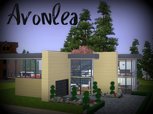 Sims 3 — Avonlea by Goat — Avonlea is a beautiful, grand and luxurious modern 1 bedroom, 1 bathroom house. It has a large