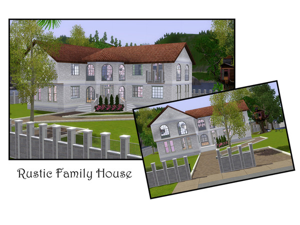 Sims 3 — Rustic Family House. by MrSundqvist2 — This is a hous that i made to my friend. Its a family house for a big