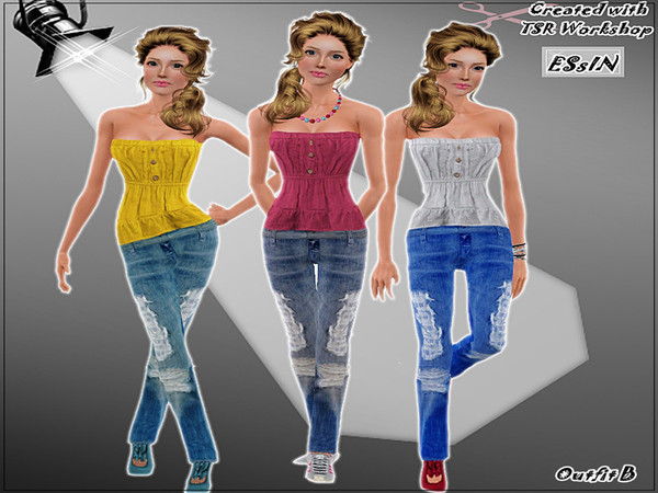 Sims 3 — Esin Outfit Set B by ESsiN — 