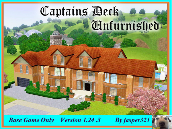 Sims 3 — Captains Deck by jasper321 — Stylish manor house, 4 beds, 4 bathrooms, kitchen dining room. Features ample