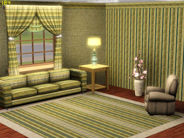 Sims 3 — Fancy Stripe H- border and More by Rennara — Border - Top Border Horizontal Stripe This pattern also looks