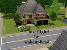 Sims 3 — Just Right! by wakeuphead2 — This house is perfect for any small to medium family. It has two bedrooms, 2.5