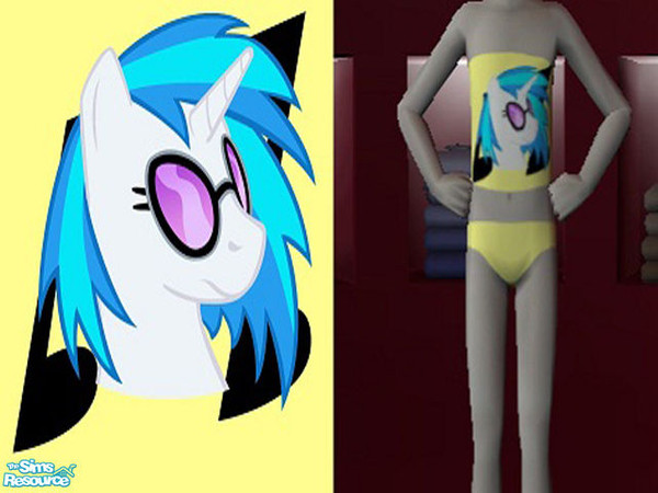 Sims 2 — MyLittlePonySwimsuit - Mylittlepony 06 by rejectedall2 — Cute swimsuit