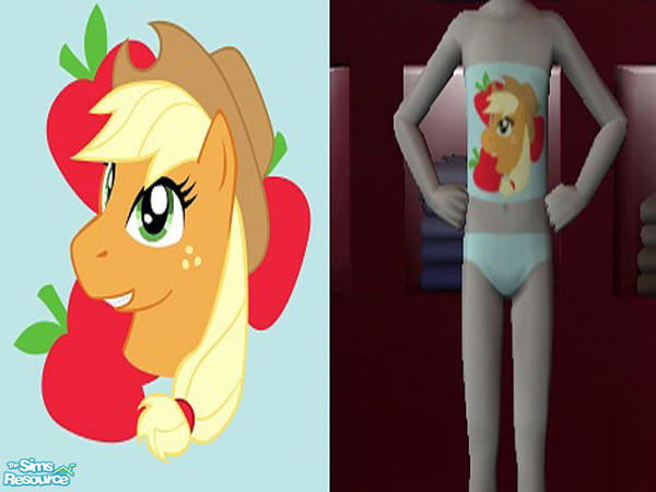 Sims 2 — MyLittlePonySwimsuit - Mylittlepony 07 by rejectedall2 — Cute Swimsuit