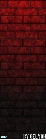 Sims 2 — Aikea-Guinea - Pre-lit Club Walls - Russian Red by gelydh — Will be found under \'brick\'.