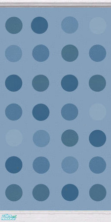 Sims 2 — Blue Spirit Wall paint - Dots by alechan — Blue Spirit Wall paint with Dots (part of Blue Spirit Walls and