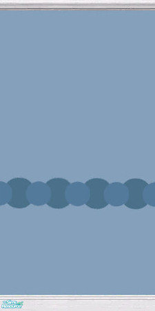 Sims 2 — Blue Spirit Wall paint - Boder by alechan — Blue Spirit Wall paint with Border (part of Blue Spirit Walls and