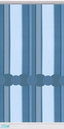 Sims 2 — Blue Spirit Wallpaint - Full Stripes N\' Border by alechan — Blue Spirit Wall paint with Full wall stripes and