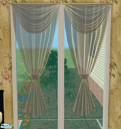 Sims 2 — Dynasty Bedroom - Curtain by Riverwillows — Lovely bedroom in pretty reds and a touch of the Orient. All items