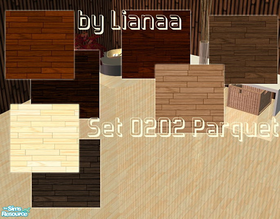Sims 2 — Set 0202 Wood Floors by Lianaa by Lianaa — Set 0202 Wood Floors by Lianaa - parquet floors