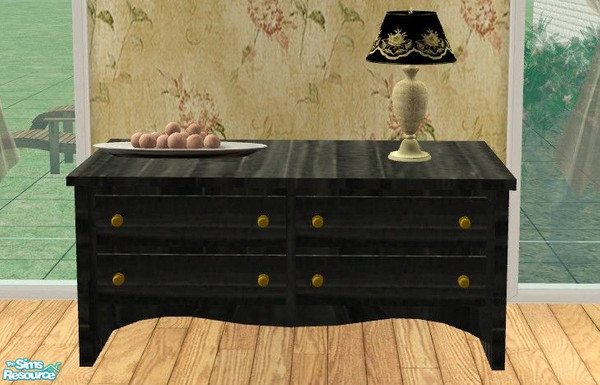 Sims 2 — Dynasty Bedroom - Dresser by Riverwillows — Lovely bedroom in pretty reds and a touch of the Orient. All items