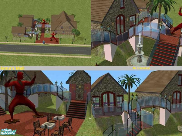 Sims 2 — Anna\'s Mall by crazydog6 — Come and get your hair cut, buy cakes to your parties or decoration to your home, or