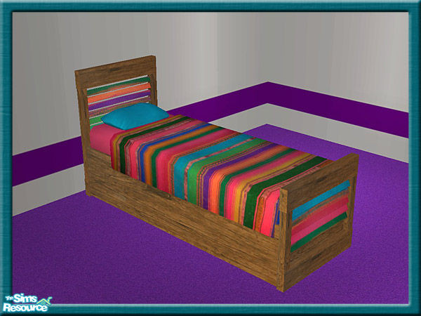 Sims 2 — Svealyns TC75 Teen Bedroom - Bed by Svealyn — A recolour of \"Grim\'s Chemical Romance Teen Room\" by
