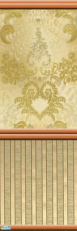 Sims 2 — Texture Challenge 74 - Luxury Livingroom Set - Golden Wallpa by selina012 — Golden wallpaper from my Luxury