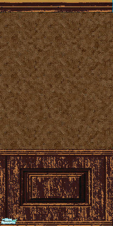 Sims 2 — peeling-wain-red by Kahlida1 — peeling red paint with old wallpaper