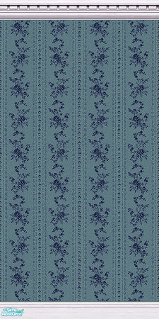 Sims 2 — midnight blue-rose-crown by Kahlida1 — midnight blue paper with white trim