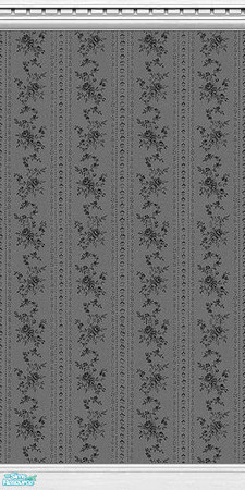 Sims 2 — pewter rose-crown by Kahlida1 — pewter paper with white trim