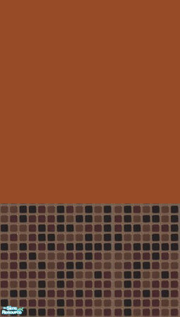 Sims 2 — mocha wall tile by qvisn — by qvisn