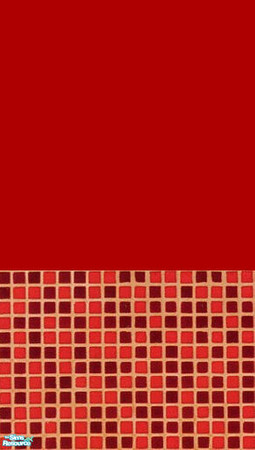 Sims 2 — Rich red wall tile by qvisn — by qvisn
