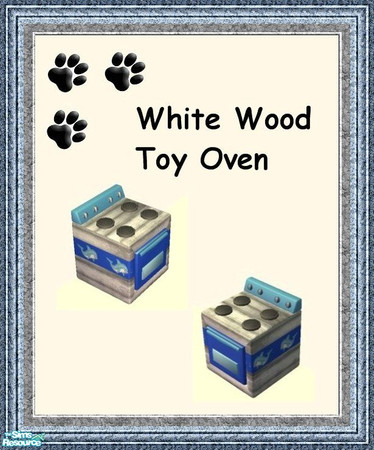 Sims 2 — Dolphin Cove Bedroom - Dolphins Toy Oven White Wood  by MinnieMinPin — 