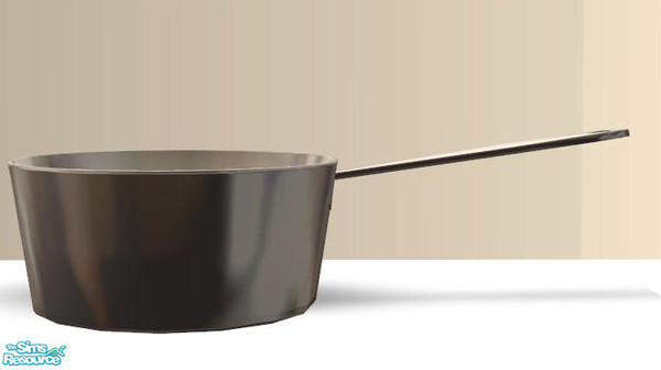 Sims 2 — PB Kitchen Decoset Recolors - Fryingpan high Silver by ShinoKCR — 