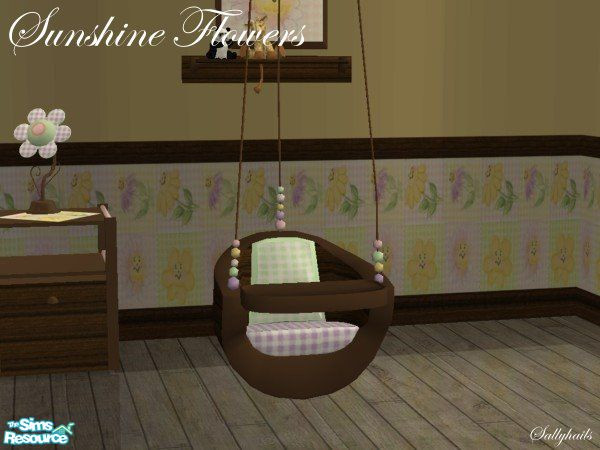 Sims 2 — Sunshine Flowers Kids Set - Nursery - High Chair by sallyhails — Recolour of sims2sisters wonderful Rebecca