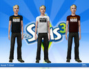Sims 3 — You Are A Noob - T-shirt by totalgaara2 — T-shirt with slogan "noob", re / colorable. for teen