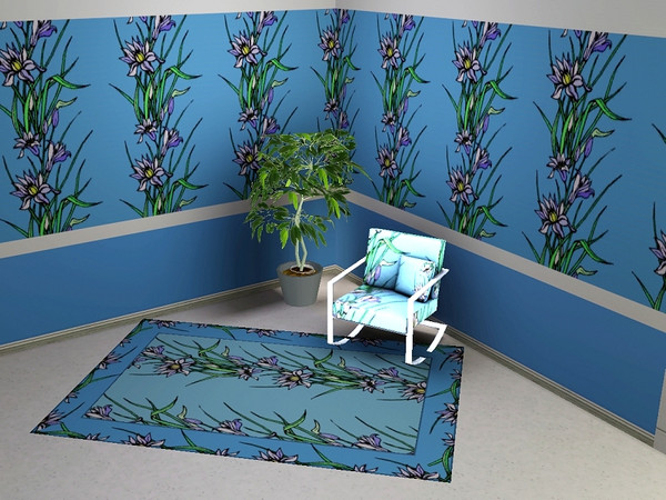 Sims 3 — marcorse_lily reeds pattern by marcorse — The delicate flowers and foliage of the pretty bog lily make an
