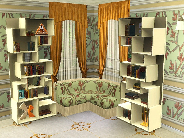 Sims 3 — marcorse_september song pattern by marcorse — Leaves and branches in autumn tonings in a simple repeat peattern.