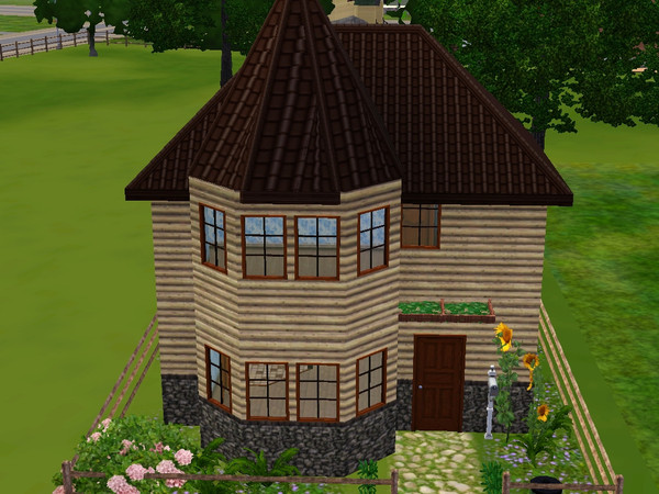 Sims 3 — Mini Manor by zaonzone — Cute little house for one or two sims with an extra room for nursery or office.