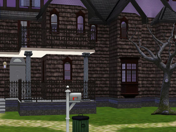 Sims 3 — Purple Victorian by nerdfighter4life — A gorgeous home for very large families. It has a violet theme. There is