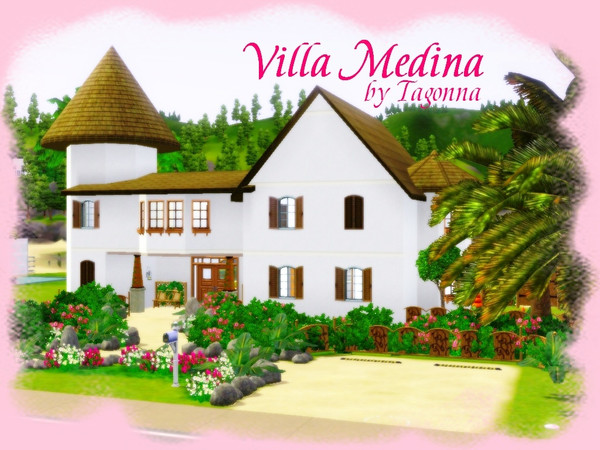 Sims 3 — Villa Medina by Tagonna — Villa Medina is old-fashion house on the beach. FF. No CC. It has 2 stories and