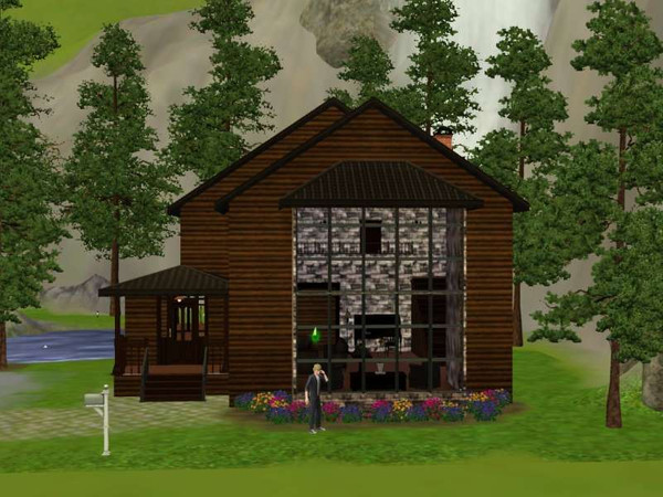 Sims 3 — Logan Lake House  by VenomousSnake — two bedroom, 2 bathroom cabin