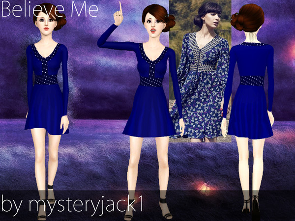Sims 3 — Believe Me by mysteryjack1 — A sophisticated casual dress :)