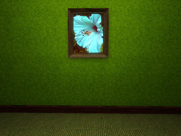 Sims 3 — Blue Hibiscus by anura32 — Oil painting of the Hibiscus