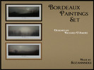 Sims 3 — Bordeaux Paintings Set by Suzannneke — These three paintings are designed by Richard D'Amore. This black-white