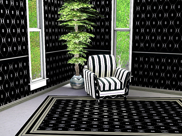 Sims 3 — marcorse_sandglass pattern by marcorse — A black and white abstract pattern that, to me, resembles sand through