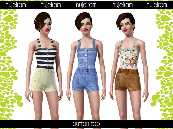 Sims 3 — OD Button Top by nujeiram — 
