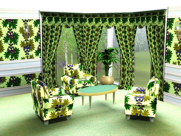 Sims 3 — marcorse_lupine pattern by marcorse — This pattern features a design of blue and purple lupin flower stalks,