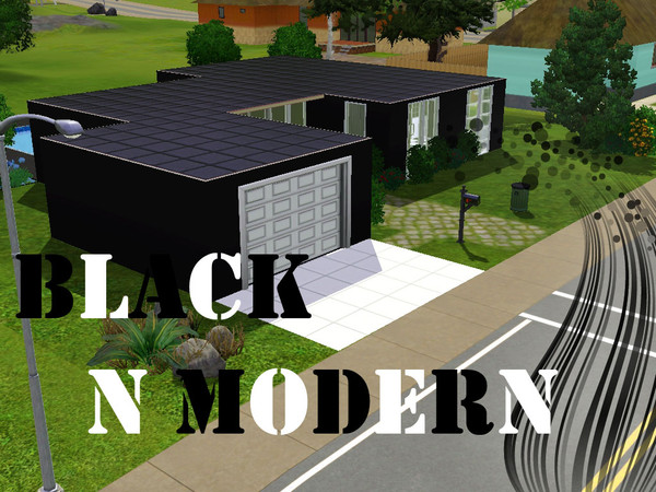 Sims 3 — Black N Modern by rosered97 — One item has been downloaded outside the TSR , I recomended you to download The