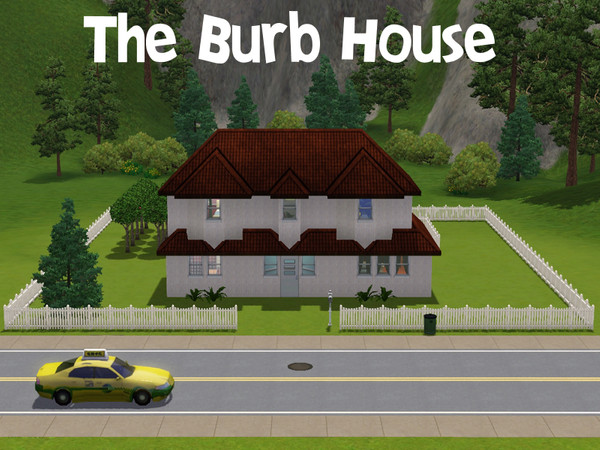 Sims 3 — Burb House by frisbud — Part of my Sims1 conversion series. The Burb family was added with the Unleashed