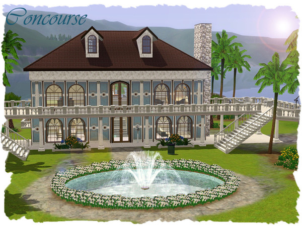 Sims 3 — Concourse by elena99e2 — This elegant, mansion-style home looks massive but is actually quite livable. First