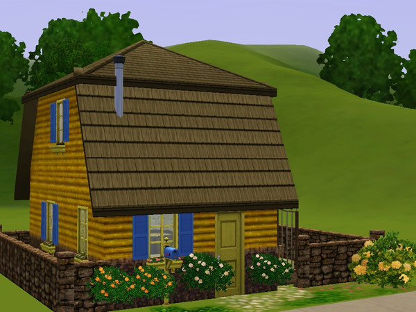Sims 3 — Mustard by zaonzone — A small house for one sims gardener. Have some space for more skills but not that much.