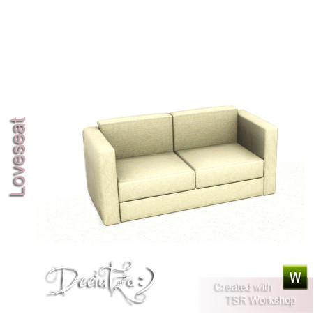 Sims 3 — Deeiutza_Open-styleDining+Living_Loveseat by deeiutza — By deeiutza @TSR