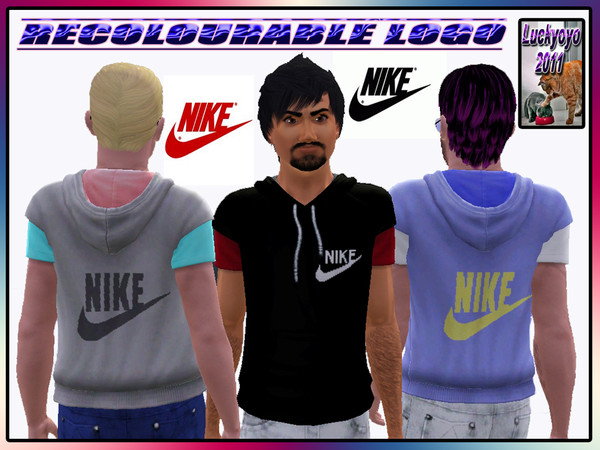 Sims 3 — Nike Top 1 - By Luckyoyo. by luckyoyo — I decided to make another NIKE sports top, Nike top 1 has 4 colours, all