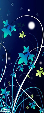 Sims 2 — Set 1 Walls - Flower 2 by NenaAngelita91a — Set 1 Walls Flower 2 
