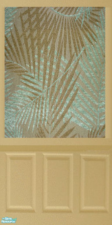 Sims 2 — Palm leaves by mmbunny — Bring the beach into your sims homes with this paneling! Enjoy!