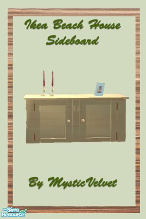 Sims 2 — Ikea-Beach House-Dining - Sideboard by MysticVelvet — These Meshes are based on the Ikea Beach House furnishing.