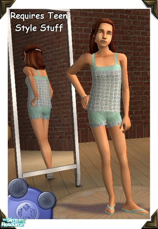 Sims 2 — Summer PJs -04 by Jron — Fourth in a set of Summery PJs I did for a friend, using a mesh that comes in Teen