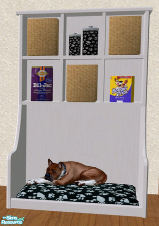 Sims 2 — \"Little Cubby\" Pet Bed - White Wood - Dog Version by kittyispretty69 — A cute and useful bed for
